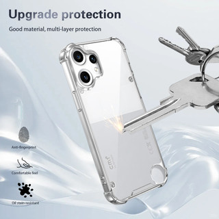 Không có gì CMF Điện thoại 1 / 2 Pro 5G Ốp lưng cứng pha lê trong suốt chống rơi 4 chiếc Vỏ mỏng chống sốc