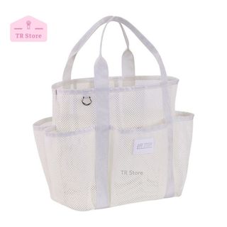 Túi Tote Lưới Đa Năng Cho Hồ Bơi/Bãi Biển - Nhiều Ngăn Ngoài, Nhanh Khô, Thoát Cát/Nước