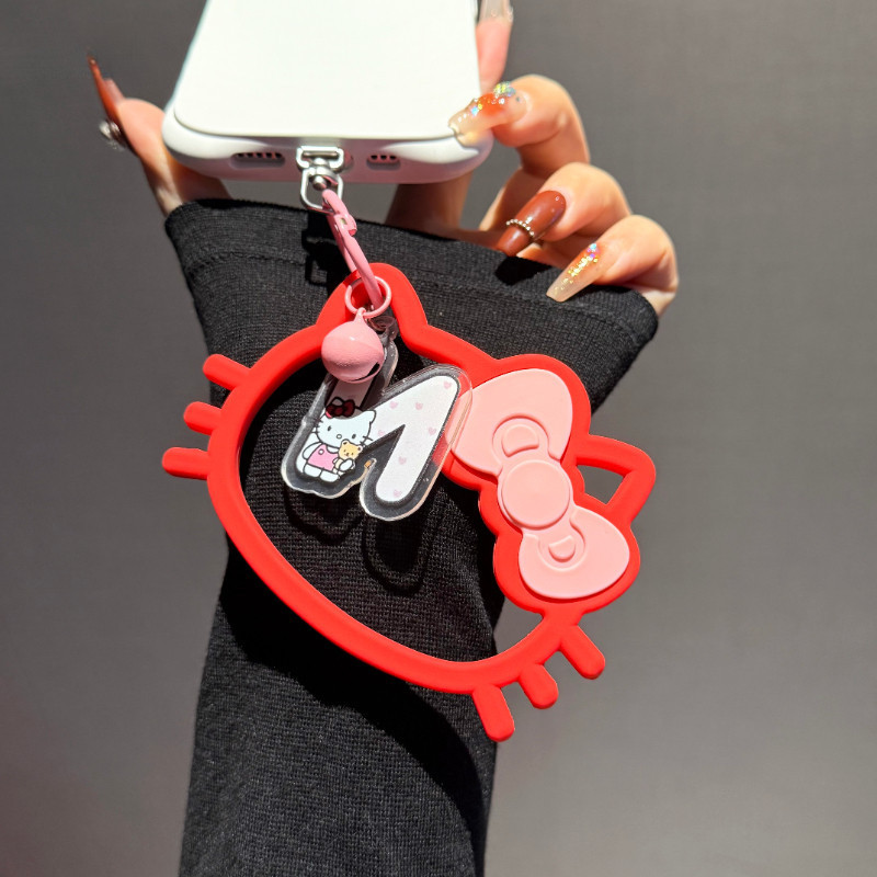 Hello kitty Điện Thoại Di Động Mặt Dây Chuyền Phong Cách Mới Sanrio sanri Cùng Phong Cách Mèo Mặt Dây Chuyền Kitty Dây Đeo Tay Đa Năng Silicon