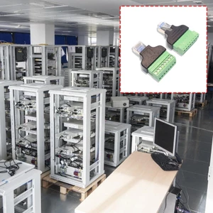 Yoo Hàn Cần RJ45 Nam Sang 8Pin Thiết Bị Đầu Cuối Được Bảo Vệ Để Giảm Lắp Đặt Ethernet Cho Nhiều Loại
