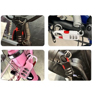3 Chữ Số Kết Hợp Mũ Bảo Hiểm Khóa Cáp Chống Trộm Dây Thép Cho Xe Đạp Xe Máy Xe Tay Ga Mũ Bảo Hiểm