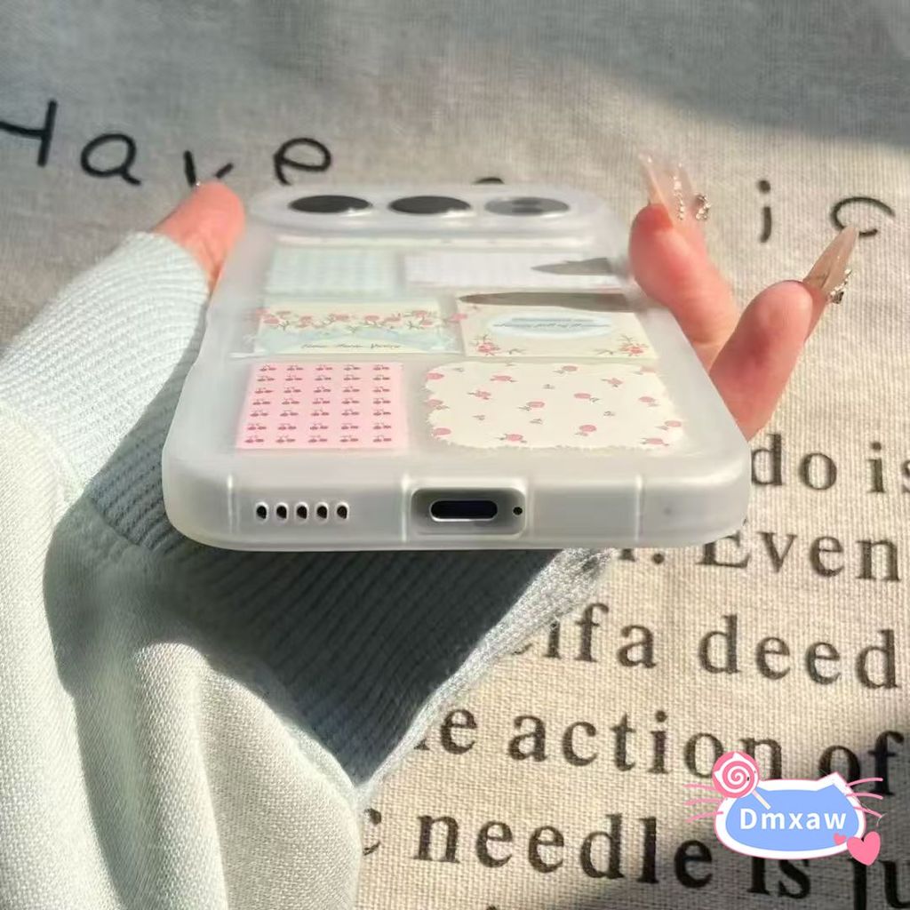 Ốp Điện Thoại Hoa Dễ Thương Note Cho Realme Neo8 Neo7 Turbo SE Neo7X GT Neo6 Neo5 SE Neo3 Narzo 60 Pro Q3S Q3T 5G 4G Vỏ Hoạt Hình Mùa Xuân Mềm Trắng Mờ Mặt Sau