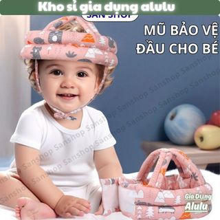 Mũ Bảo Vệ Đầu Cho Bé Tập Đi Chống Va Đập, Nón Bảo Hộ Trẻ Em Êm Nhẹ Thoáng Khí An Toàn Cho Bé