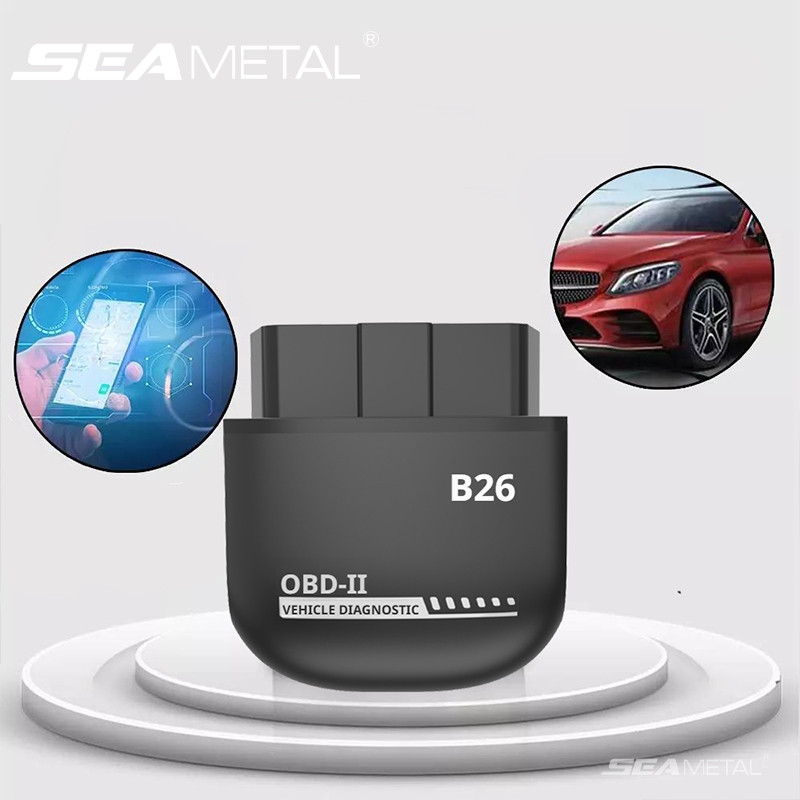 B26 OBD2 Máy quét SEAMETAL Bluetooth 5.1 - Công cụ chẩn đoán ô tô chuyên nghiệp - Máy đọc mã lỗi động cơ