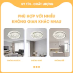 Đồ dùng cho gia đình Quạt Trần Đèn LED Thông Minh Kiểu Dáng Sang Trọng Điều Khiển Từ Xa QTD166 ( Nội thất đẹp giá tốt) — ảnh 3