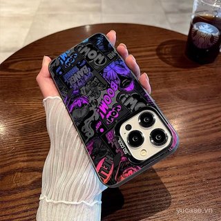 Ốp điện thoại sáng tạo Phim hoạt hình Graffiti đầy màu sắc Thích hợp cho iPhone 11promax 12promax 13promax 11 12 13 14 15 16 17 pro max xs xr 14plus Vỏ bảo vệ chống trượt chống sốc