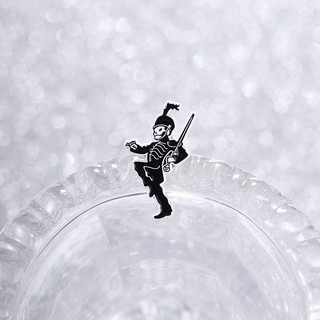 'Black Parade 'Skeleton Men Trâm Gothic Retro Skeleton Soldier Huy hiệu Ba lô Pin Phụ kiện Quà tặng cho những người yêu bóng tối