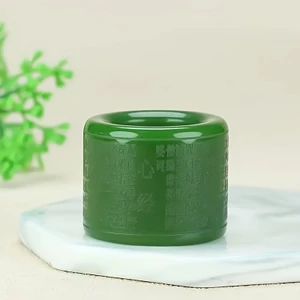 Nhẫn nam xanh cổ điển thời trang, thiết kế ngón tay cái