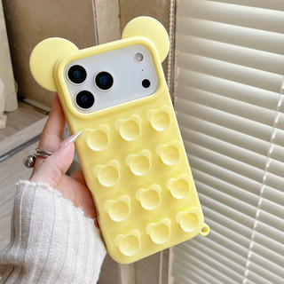 Ốp điện thoại chống sốc đầu chuột Mickey cho iphone 17 16 15 13 14 Pro Max 17pm Cover