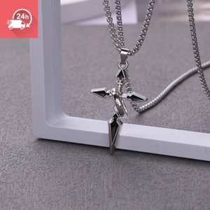 Mặt Dây Chuyền Nhẫn Chéo Cá Tính, Phù Hợp Cho Nam Và Nữ, Kiểu Dáng Châu Âu Và Mỹ