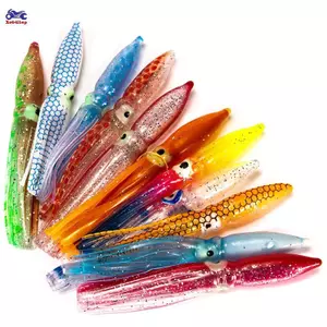 XOITOP 10 Chiếc Mồi Mềm Nhân tạo 8cm Dành Cho Câu Cá Bạch Tuộc Và Cá Ngừ