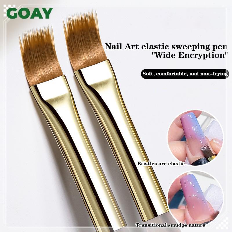 GOAY Móng Tay Nghệ Thuật Bàn Chải Đa Năng Sọc Lót Bàn Chải Mô Hình Nước Ripple DIY Thiết Kế Lông Cứng Bàn Chải Móng Tay Nghệ Thuật Dụng Cụ VN