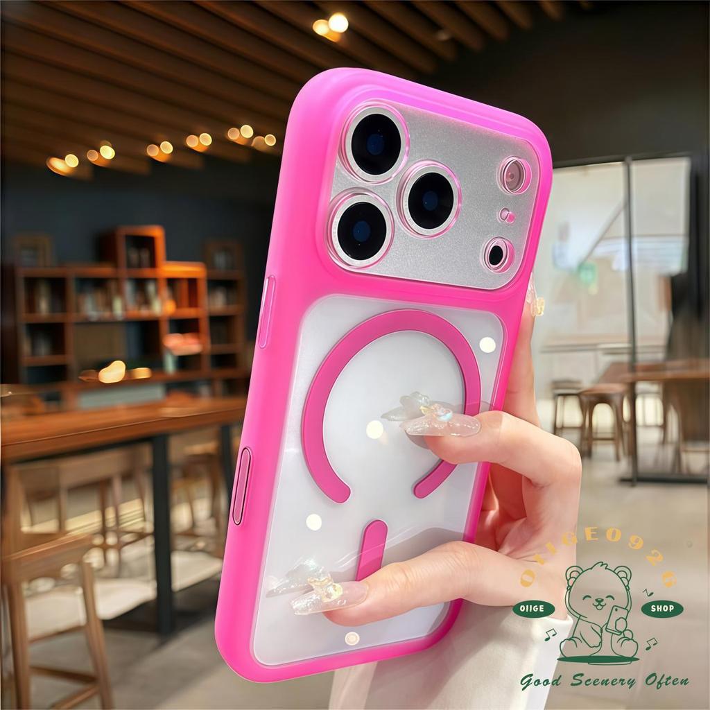 【 Ốp lưng iPhone17 】 Vỏ điện thoại từ tính nhạy cảm với da Macaroon iphone17 Pro Max 16 15 cho vỏ iPhone Vỏ mềm silicon TPU chống sốc