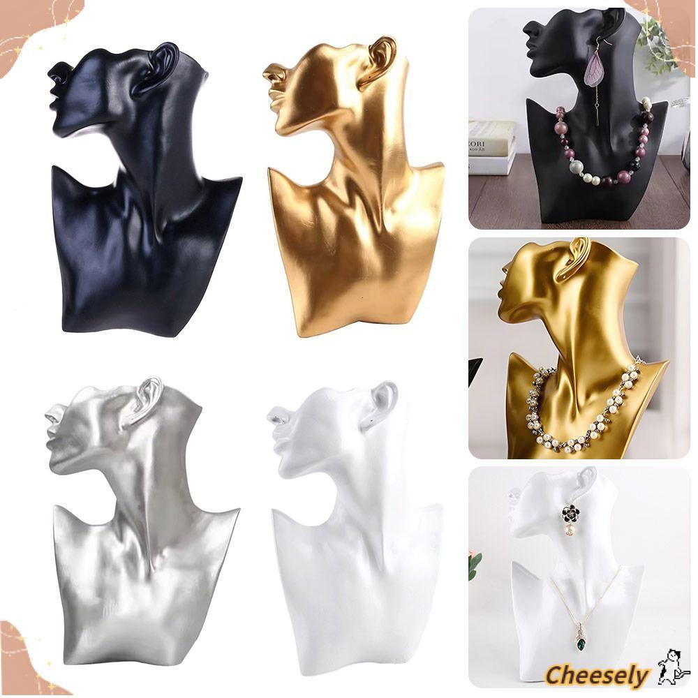 Giá đỡ đựng đồ trang sức CHEESELY, trưng bày hình nộm mặt bên, đồ trang trí thủ công nhựa