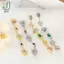 Mặt dây chuyền cubic zirconia nhiều màu, điều chỉnh chiều dài được, dùng làm phụ kiện necklace hoặc Bracelet