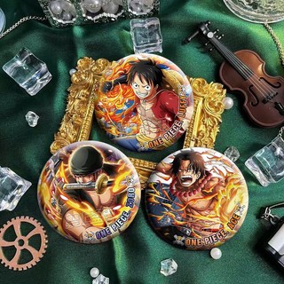 Huy hiệu và trâm cài cosplay One Piece (Luffy, Ace, Sabo, Zoro), phụ kiện thời trang, quà tặng bộ sưu tập
