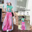 Bé Gái Graffiti In Hình Mùa Hè 2026 Phong Cách Mới Trẻ Em Slim-fit Thời Trang Xếp Ly Top