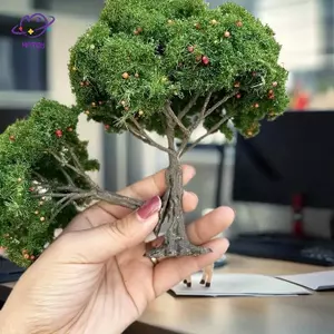 HFTOY 1 Cái DIY Cây Ăn Quả Thu Nhỏ Trang Trí Cảnh Quan Thu Nhỏ Cát Bàn Xây Dựng Mô Hình Thực Tế Trang Trí Cây Quả ~
