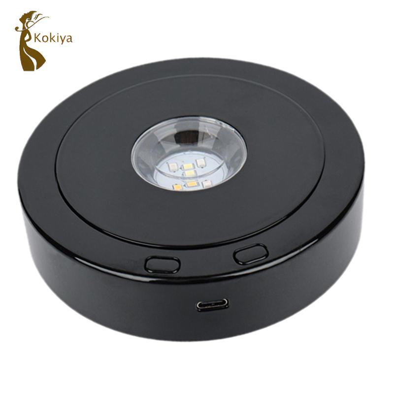 Đế trưng bày xoay 360 độ 4,5 Inch cho đồng hồ, trang trí bánh, màn hình xoay đầy màu sắc