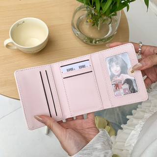 Ví nữ in hình hoa sáng tạo có thể gập lại Ví đựng tiền mặt đa chức năng dễ thương