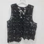 Áo vest nữ cổ chữ V màu đen, phong cách mới cho mùa xuân - hè, phù hợp người đầy đặn, chất liệu cao cấp