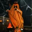 Yijialin Halloween Áo Khoác Dễ Thương Ngộ nghĩnh Trang Phục Bí Ngô Bí Ngô Ma Áo 4.13