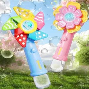 Máy bong bóng hoa tự động một nút cầm tay mới Đồ chơi bầu không khí sống động cho trẻ em Quà tặng sinh nhật saixit2vn