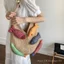 Túi dệt kim nữ đi lại cỡ lớn Búp bê đa năng phù hợp cho nữ Túi Tote đi chơi chéo một vai