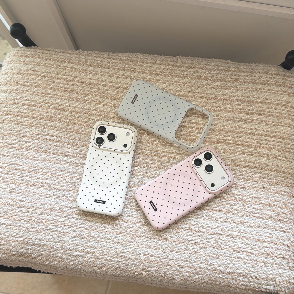 Ốp điện thoại họa tiết chấm màu từ tính cho IPhone 17 Pro Max 17 16 15 14 13 Vỏ điện thoại chống rơi MOEW