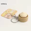 < salzburg > Đồ chơi giảm căng thẳng di động Giảm căng thẳng hấp Bun Bóp đồ chơi có âm thanh Pvc dễ thương Giảm căng thẳng Fidget Móc khóa tiện ích giải nén di động cho trẻ em để thư giãn