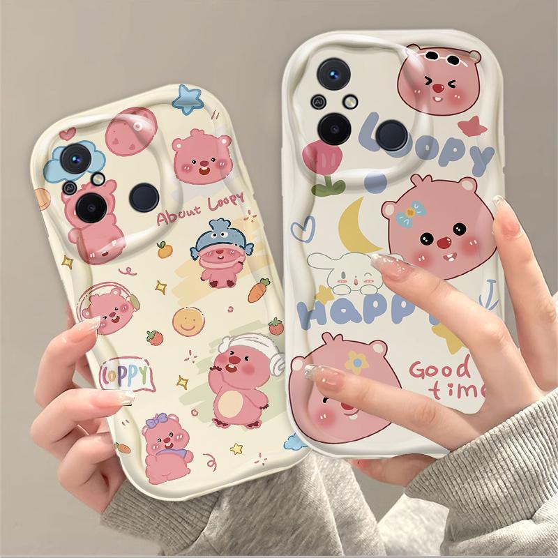 Thích Hợp Cho Redmi 12C POCO C55 Phụ Kiện 3D TPU Mềm Hoạt Hình Dễ Thương Loopy Vỏ Điện Thoại Chống Sốc