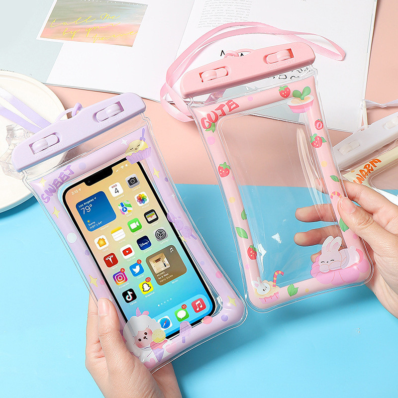 Túi Đựng Điện Thoại Chống Nước Cao Cấp – Cảm Ứng Mượt, Dây Đeo Cổ, Dùng Đi Bơi & Du Lịch | 371