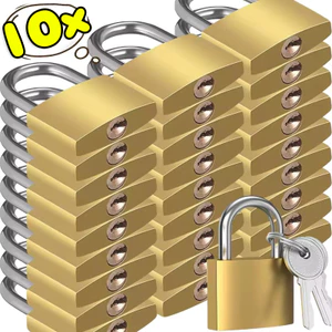 10 / 1 Chiếc Khóa Đồng Có Chìa Khóa Cho Sổ Tay Hành Lý Ba Lô Khóa Ngăn Kéo Tủ Ổ Khóa Dụng Cụ Cải Tiến Nhà Cửa