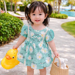 bộ đũi hè cho bé gái size nhí 4-15kg, bộ hè bé gái dáng baby doll siêu xinh bé gái