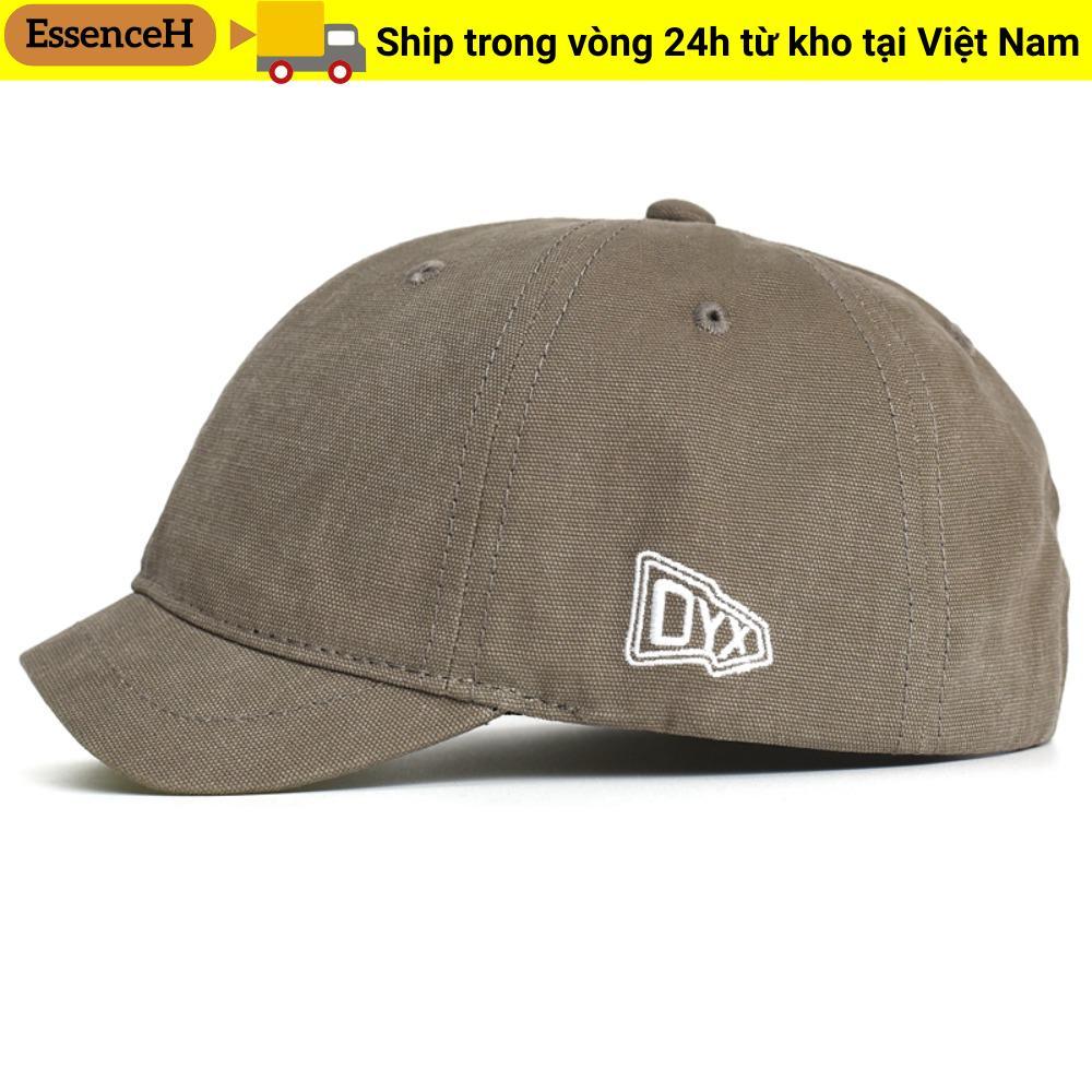 Mũ bóng chày Essenceh ngắn vành cotton, phong cách trucker