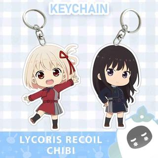 Ganci / Gantungan Kunci Akrilik ANIME LYCORIS RECOIL CHIBI - CHISATO 1