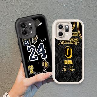 Ốp Lưng Cho OPPO Reno 6 8 10 11 12 13 14 15 F Pro Ốp Điện Thoại Silicon Mềm TPU NO.0 24 Bóng Rổ Cậu Bé Kobe Mắt Thiên Thần Chống Sốc Ốp Lưng