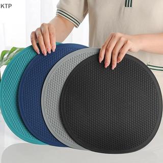 [Ktp] lớn Silicone mat Coaster chịu nhiệt placemat honeb nonslip nồi chủ bảng Mat cốc tròn Mat phụ kiện nhà bếp