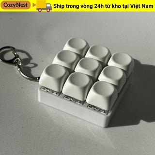 Mũ bàn phím ngón tay COZYNEST, Keycap DIY Bàn phím Fidget Móc khóa, Vượt qua phím thời gian Nút giảm căng thẳng Đồ chơi Pinch dành cho người lớn