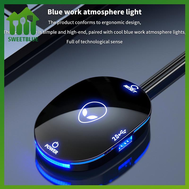 SWEET Máy Tính Để Bàn Công Tắc Đèn LED PC Bo Mạch Chủ Bên Ngoài Khởi Động Nút Nguồn Cáp Nối Dài Cho Văn Phòng Gia Đình 2.0 USB Adapter n