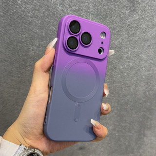 Sang Trọng Gradient Mềm TPU Dành Cho iPhone 17 Air 16E 16 15 14 13 12 11 Pro Max 17Pro iPhone17 Sạc Không Dây Full Cover