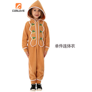 Lễ Kỷ Niệm Năm Mới Bánh Gừng Người Cosplay Quần Áo Trọn Bộ Trang Phục Trang Phục Cho Trẻ Em Áo liền quần Tiệc Gia Đình Cosplay