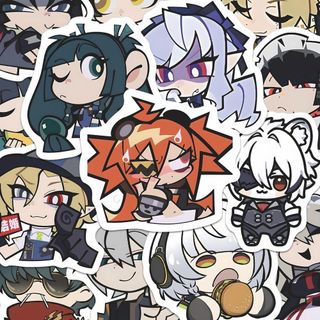 49 Chiếc Chibi Zenless Zone Zero Game Miếng Dán Trang Trí Bình Nước Notebook Miếng Dán Chống Thấm Nước