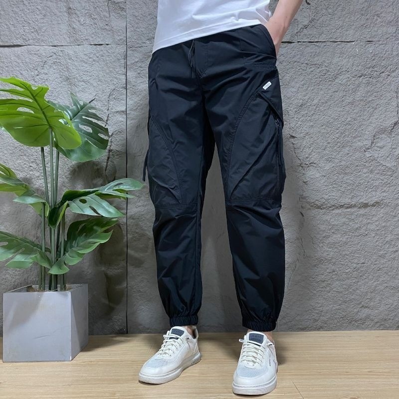 Quần nam phong cách jogger mùa xuân - hè, có dây rút eo tiện lợi