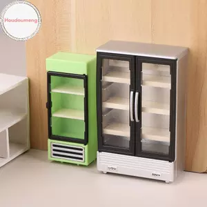 Houdou 1 / 12 Nhà Búp Bê Mô Phỏng Tủ Lạnh Tủ Đông Mô Hình Nhà Búp Bê Nội Thất Phụ Kiện Búp Bê Trang Trí Nhà Đồ Chơi VN