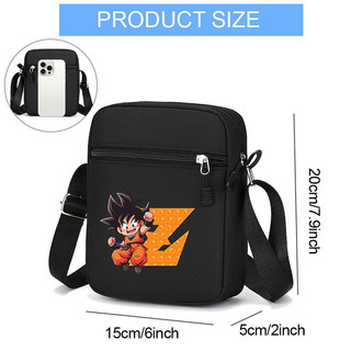 Dragon Ball Túi Đeo Vai Chữ A ~ Z Thời Trang Nhỏ Vuông Túi Đeo Ngang Túi Vải Quà Tặng Sinh Nhật Du Lịch Đa Năng
