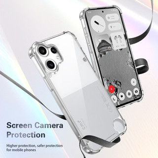 Không có gì CMF Điện thoại 1 / 2 Pro 5G Ốp lưng cứng pha lê trong suốt chống rơi 4 chiếc Vỏ mỏng chống sốc