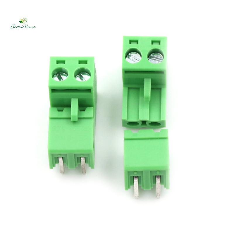 [Nhà điện] 20 chiếc 5.08mm Pitch 2Pin Vít cắm PCB Terminal Block Connector mới