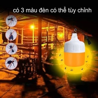 Tiết kiệm năng lượng Bóng đèn LED năng lượng mặt trời sạc đa chức nắng chống nước ngoài trời 3 chế độ sáng có móc treo