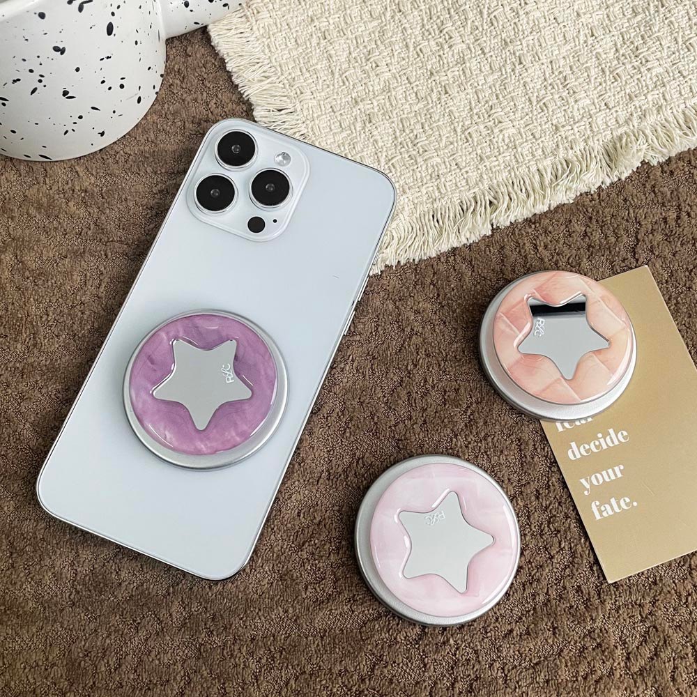 Popsocket Mirror Star Magnet Giá đỡ điện thoại có thể gập lại cho điện thoại nam châm